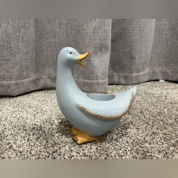 Vintage Cottage Core PartyLite P9178 Blue Duck Tealight Candle Holder - Picture 4 of 12